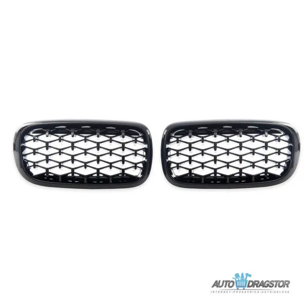 BMW X5 (F15, F85) X6 (F16, F86) 2013-2018 MASKA DIAMOND CRNA SET 2 KOM 