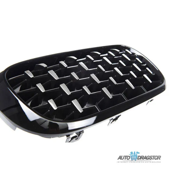 BMW X5 (F15, F85) X6 (F16, F86) 2013-2018 MASKA DIAMOND HROM CRNA SET 2 KOM 