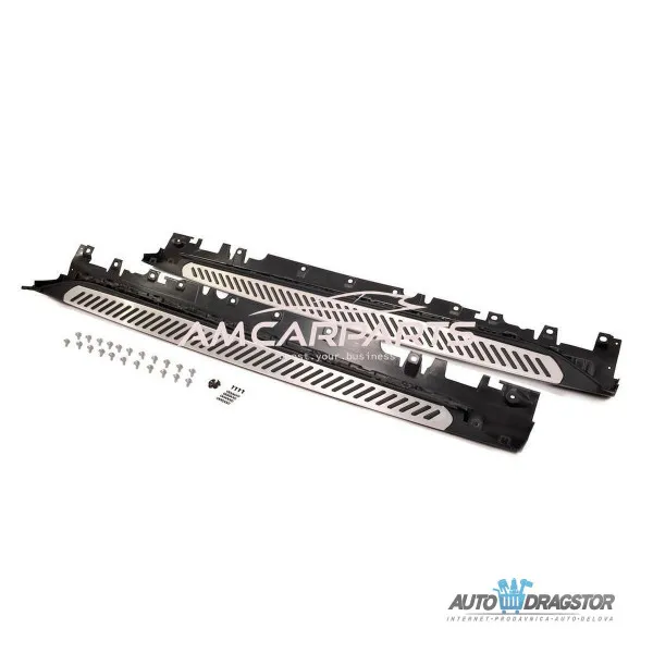 BMW X6 (F16) 2014-2019  ALUMINIJUMSKO BOČNO GAZIŠTE KOMPLET SA DELOVIMA ZA MONTAŽU-SET 