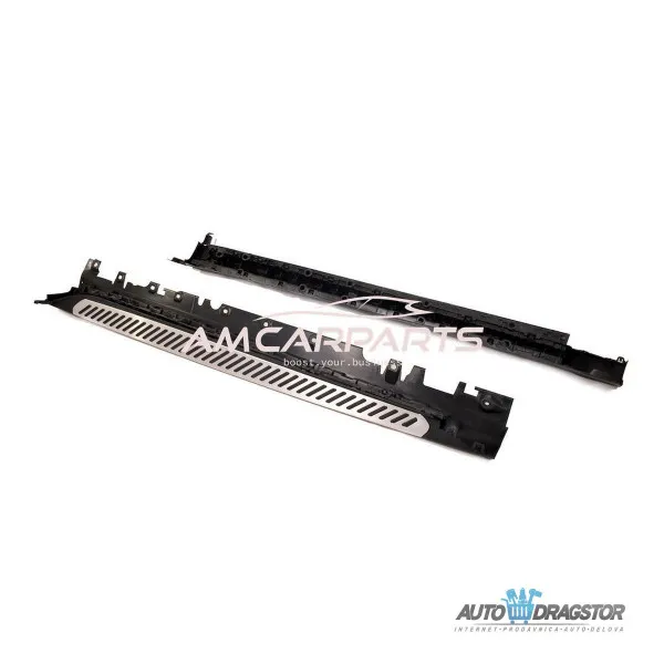 BMW X6 (F16) 2014-2019  ALUMINIJUMSKO BOČNO GAZIŠTE KOMPLET SA DELOVIMA ZA MONTAŽU-SET 