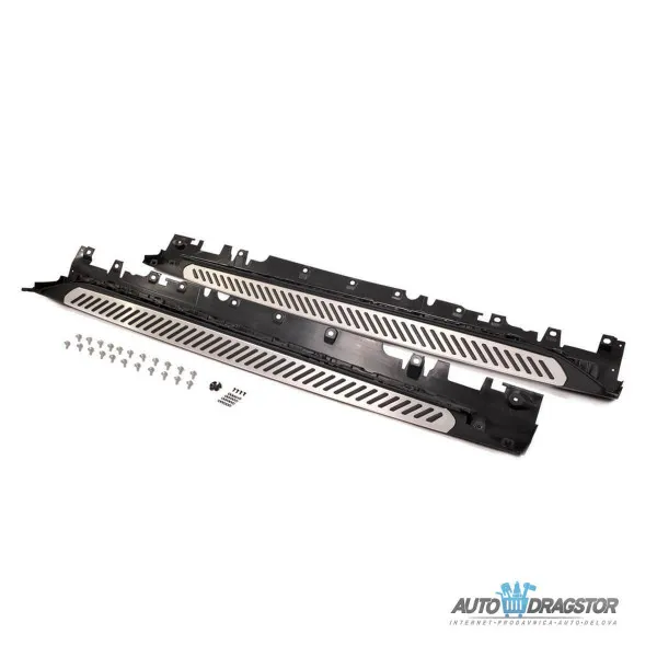 BMW X6 (F16) 2014-2019  ALUMINIJUMSKO BOČNO GAZIŠTE KOMPLET SA DELOVIMA ZA MONTAŽU-SET 