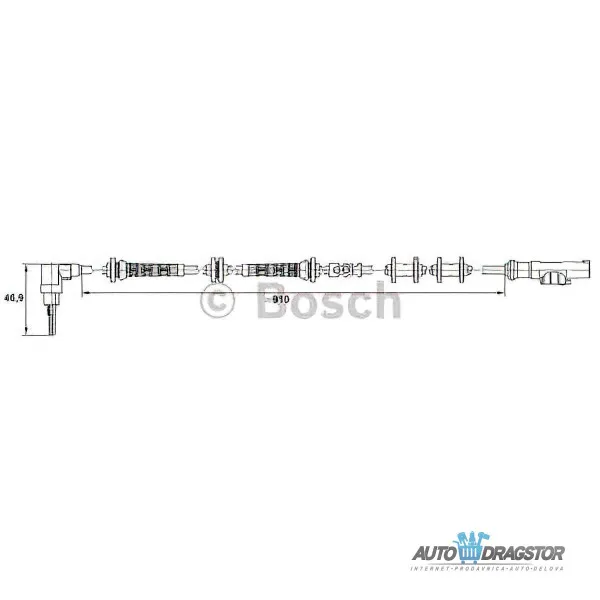 Abs senzor FIAT PANDA (169), 03-12; 