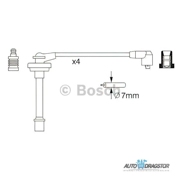 Kablovi svećica NISSAN MICRA (K11), 92-03; 
