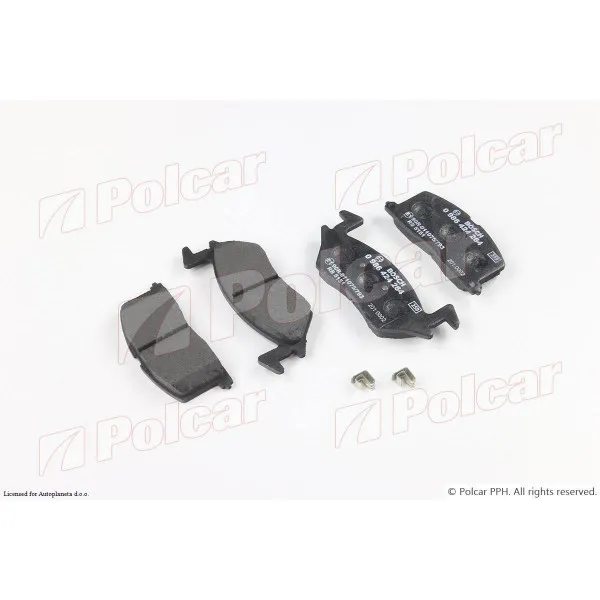 Kočione pločice TOYOTA STARLET (P8), 89-96; STARLET (P9), 96-99; 