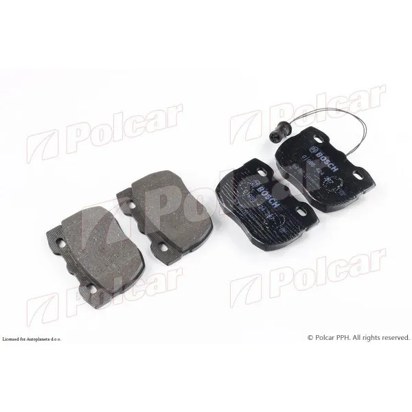 Kočione pločice LAND ROVER 110, 83-89; 90, 83-89; DISCOVERY (LJ/LT), 89-97; RANGE ROVER (AE/AN/HAA/HAM/HBM/HAA/RE/RN), 70-95; RANGE ROVER (P38A), 94-02; RANGE 