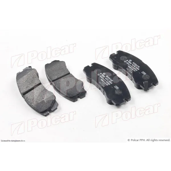 Kočione pločice OPEL FRONTERA A (U92), 91-99; FRONTERA B (U99), 99-03; MONTEREY (M92/98), 92-99; 