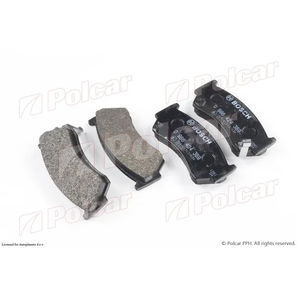 Kočione pločice NISSAN ALMERA (N15), 95-00; 