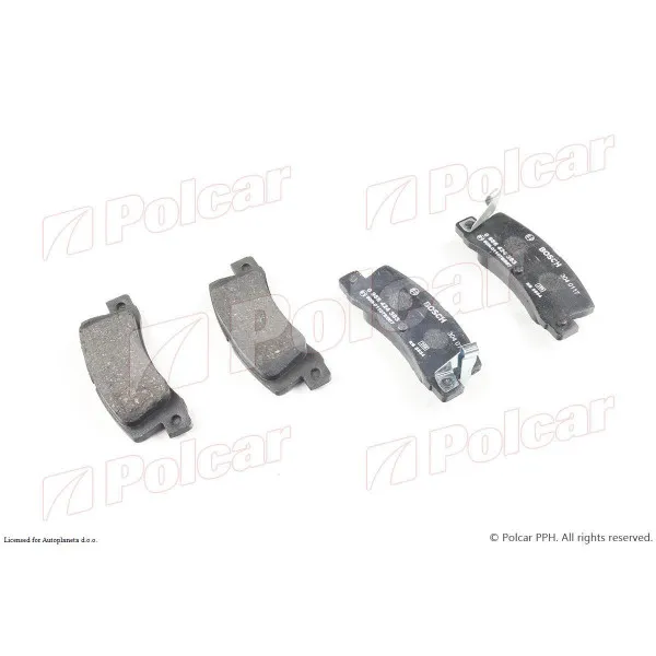 Kočione pločice TOYOTA CARINA II (T15/T17), 83-92; CELICA (T18), 89-93; COROLLA (E10), 92-97; COROLLA (E11), 97-02; COROLLA (E9), 87-92; MR2 (SW20/21/22), 89- 