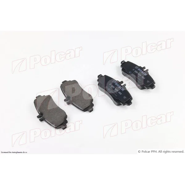 Kočione pločice MERCEDES A-KLASSE (W168), 97-04; VANEO (W414), 02-05; 