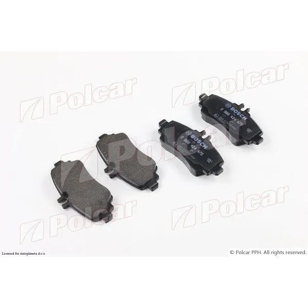 Kočione pločice MERCEDES A-KLASSE (W168), 97-04; 