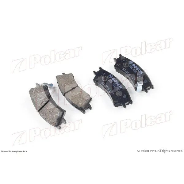 Kočione pločice HYUNDAI ATOS (MX), 97-02; ATOS PRIME (MX), 99-08; 