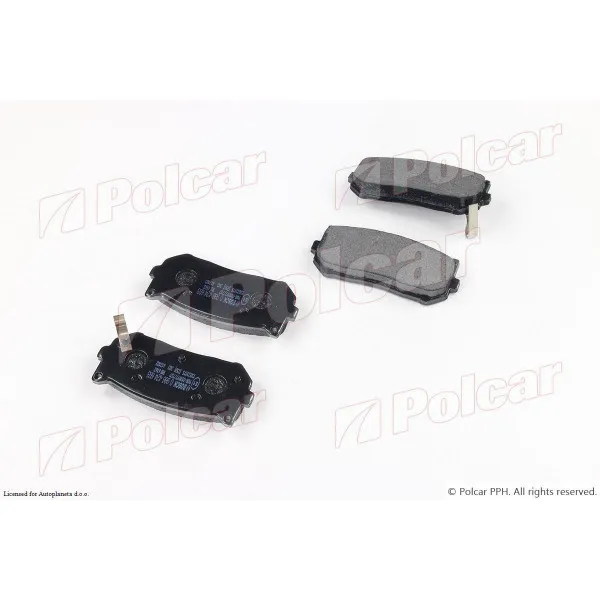 Kočione pločice KIA CARENS (FC), 99-02; CARENS (FJ), 02-06; CLARUS (K9A/GC), 96-01; SEPHIA (FA), 92-97; SEPHIA (FB), 97-01; SHUMA (FB), 97-04; 