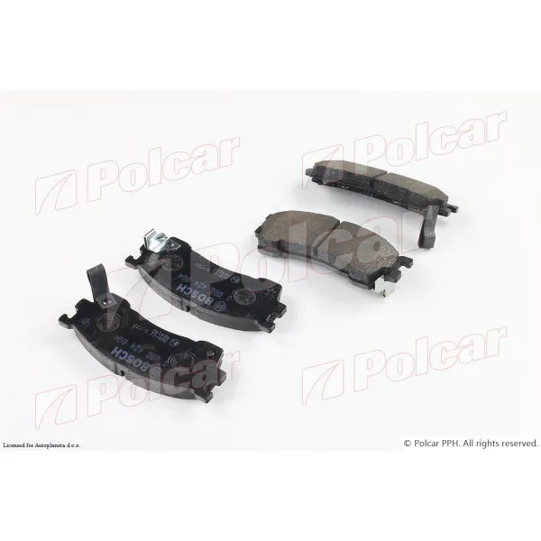 Kočione pločice MAZDA 323 (BJ), 98-03; 323 F (BJ), 98-03; 626 (GE), 92-98; 626 (GF/GW), 98-02; MX-6 (GE6), 92-98; 