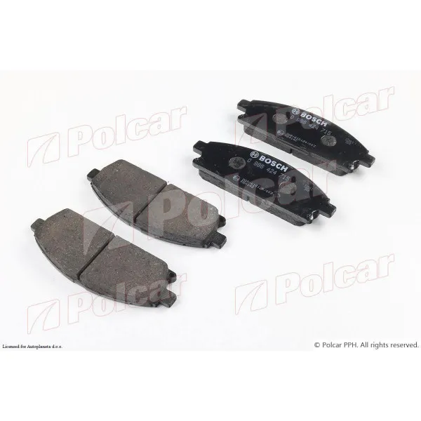 Kočione pločice NISSAN PATHFINDER (R50), 97-04; X-TRAIL (T30), 01-07; 