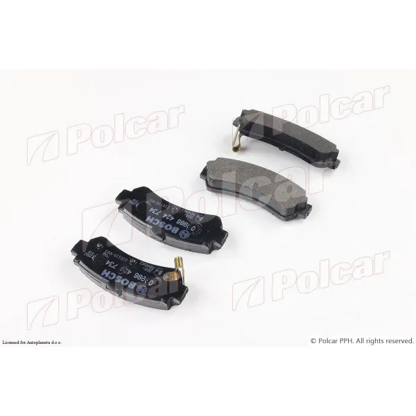 Kočione pločice NISSAN ALMERA (N15), 95-00; 