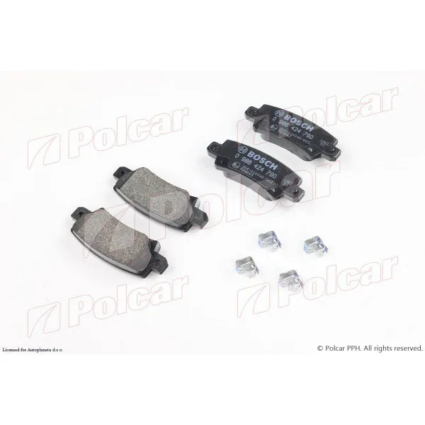 Kočione pločice TOYOTA COROLLA (E12), 02-07; 