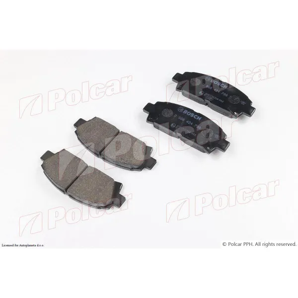 Kočione pločice TOYOTA AVENSIS (T22), 97-03; CARINA E, 92-97; CELICA (T20), 94-99; MR2 (SW20/21/22), 89-00; 