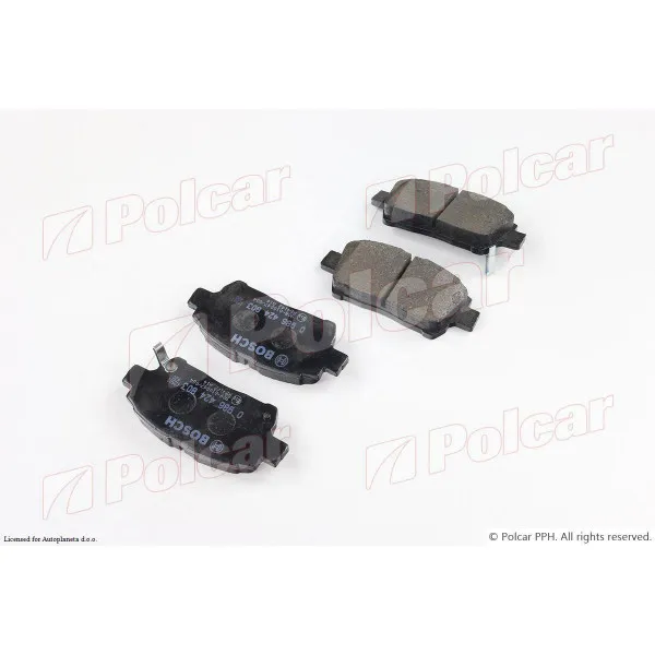 Kočione pločice TOYOTA CELICA (T23), 99-05; COROLLA (E12), 02-07; COROLLA VERSO (E12J), 01-04; MR2 (ZZW30), 00-07; PRIUS (NHW10/NHW11), 97-03; PRIUS (NHW20), 