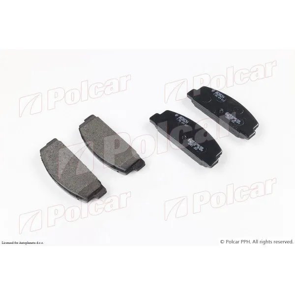 Kočione pločice MAZDA 323 (BJ), 98-03; 323 F (BJ), 98-03; 6 (GG/GY), 02-08; 6 (GH), 08-12; 626 (GF/GW), 98-02; PREMACY (CP), 99-05; 