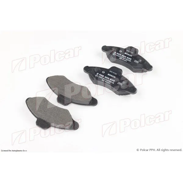 Kočione pločice FORD ESCORT V/VI (GAL/ALL/AVL), 90-95; ESCORT VII (GAL/AAL/ABL/ALL/AFL), 95-00; ORION (GAL), 90-93; 