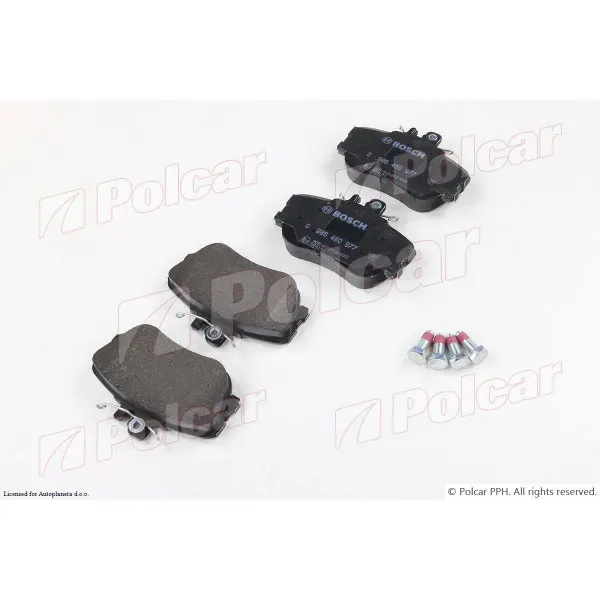 Kočione pločice MERCEDES C-KLASSE (W202), 93-01; 