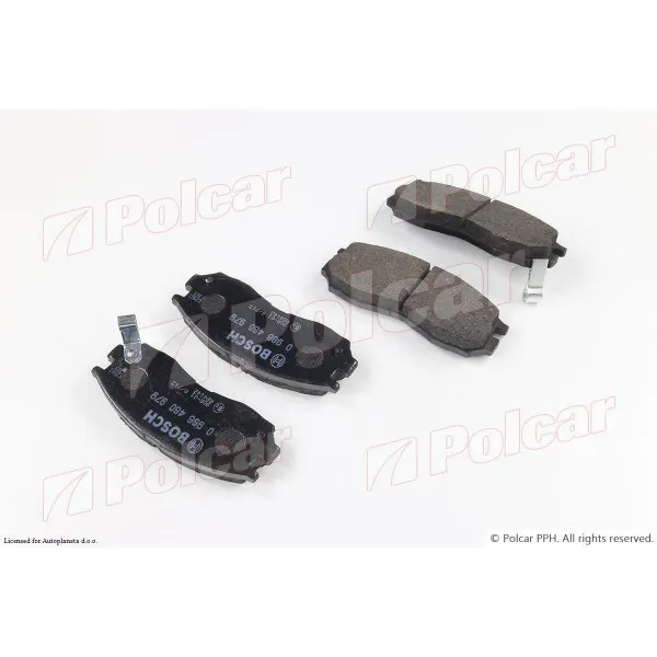 Kočione pločice HYUNDAI, MITSUBISHI, PROTON 