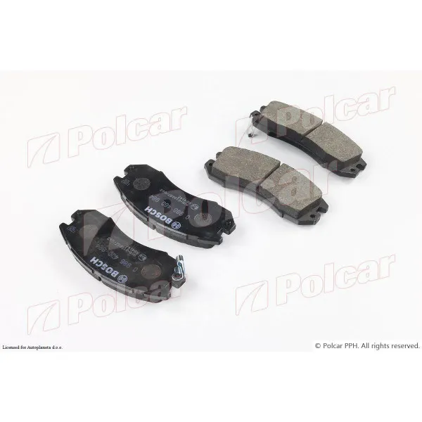 Kočione pločice SUBARU IMPREZA (GC/GF), 92-00; LEGACY (BC/BJF), 89-94; LEGACY (BD/BG), 94-99; 