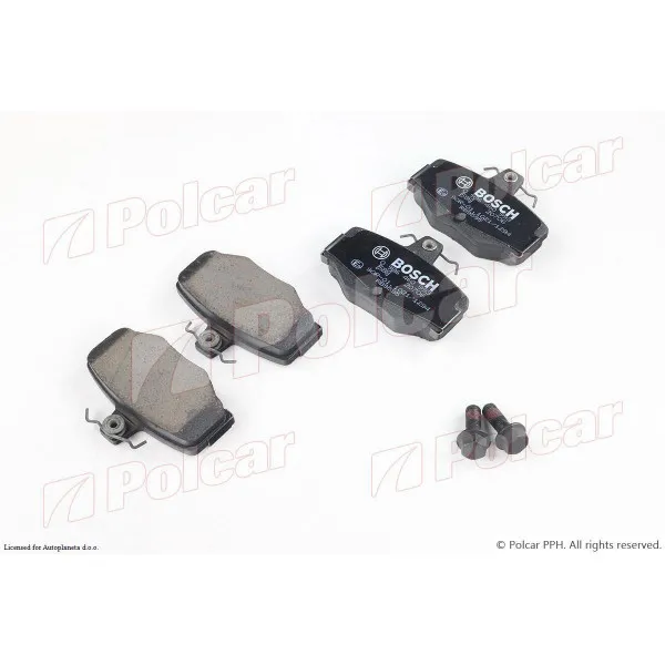 Kočione pločice NISSAN ALMERA (N16), 00-07; ALMERA TINO (V10), 00-06; PRIMERA (P10), 90-96; PRIMERA (P11), 96-01; 