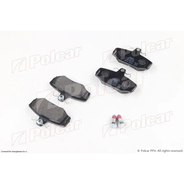 Kočione pločice VOLVO 700 (704/744/745/764/765/780), 81-92; 800 (LS/LW), 91-97; 940/960, 90-97; S90, 97-98; V70 (LW), 97-00; V90, 97-98; XC70 (SW), 00-07; 