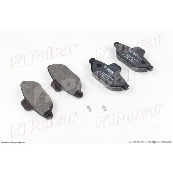 Kočione pločice FIAT CINQUECENTO (170), 91-98; PANDA (169), 03-12; PUNTO (176), 93-99; PUNTO (188), 99-10; SEICENTO (187), 98-09; 