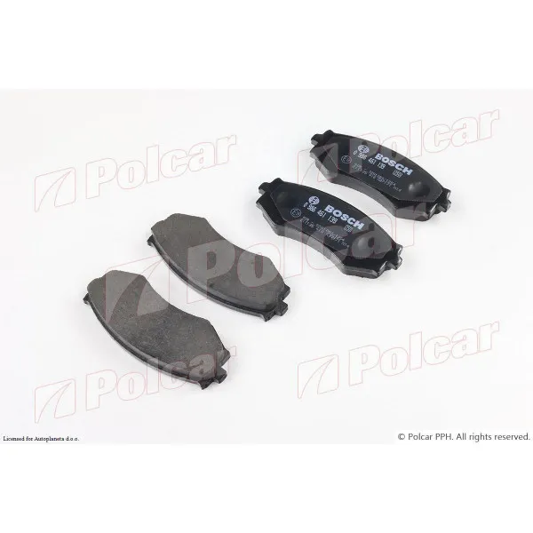 Kočione pločice NISSAN MAXIMA (A32), 95-00; MAXIMA (J30), 88-94; SX (S13), 88-93; 