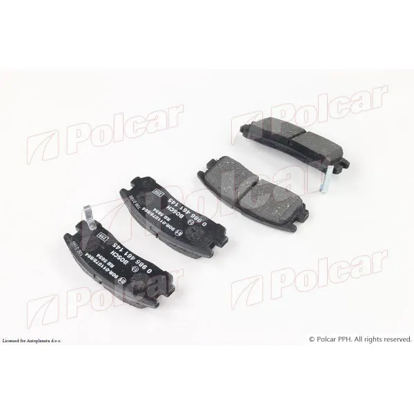 Kočione pločice MITSUBISHI 3000GT (Z16A), 90-99; ECLIPSE (D30), 95-00; GALANT (E50), 92-96; GALANT (EA0), 96-03; PAJERO PININ (H60/H70), 98-07; SAPPORO (E16A) 