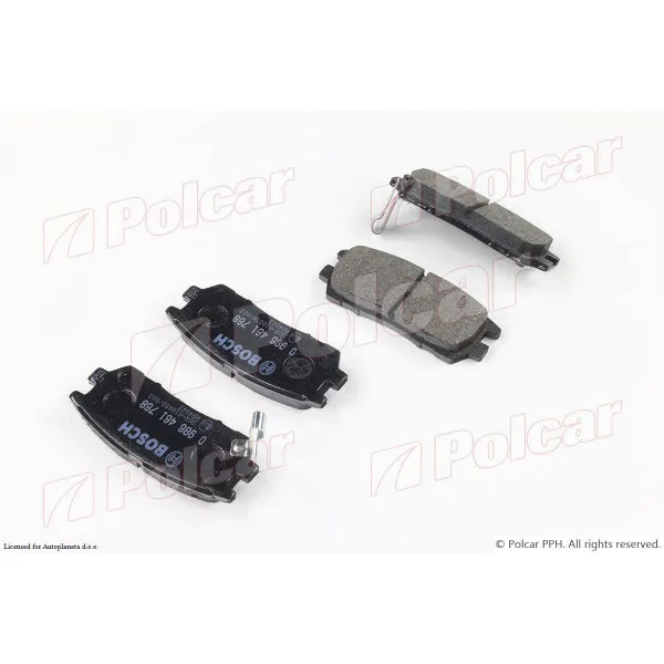 Kočione pločice MITSUBISHI L400 (PAOV), 94-98; MONTERO (V20/V40), 92-95; PAJERO (V20/40), 91-01; PAJERO (V60/V70), 99-06; SPACE GEAR (PA/PB/PD), 94-07; 