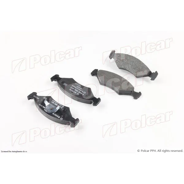 Kočione pločice FORD COURIER, 92-95; COURIER, 95-99; COURIER, 99-02; ESCORT III (GAA/AWA/AFD), 80-86; ESCORT IV (GAF/AWF/ABFT/AFF), 86-90; FIESTA (GFBT), 76-8 