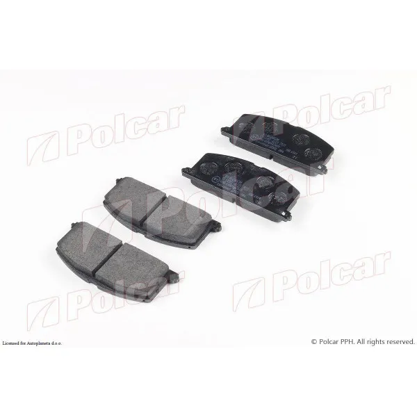 Kočione pločice TOYOTA CAMRY (SV10/11), 82-86; CARINA II (T15/T17), 83-92; CELICA (T16), 86-89; CELICA (T18), 89-93; COROLLA (E10), 92-97; COROLLA (E11), 97-0 