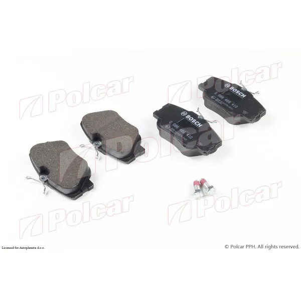 Kočione pločice MERCEDES 190 (W201), 82-93; W124/E-KLASSE, 84-96; 