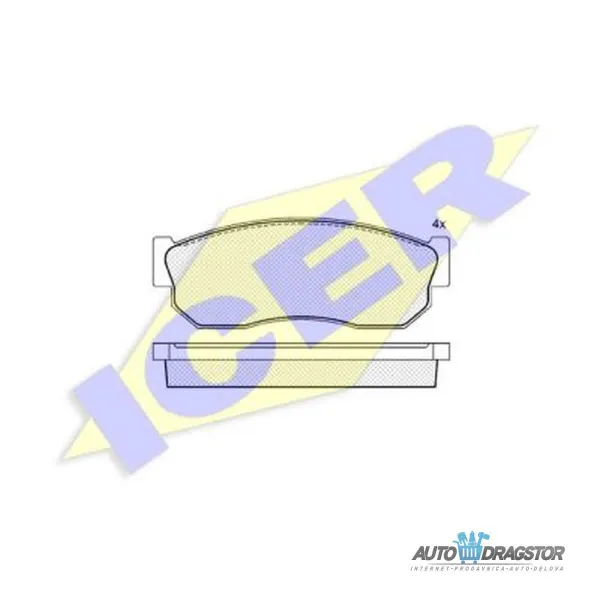 Kočione pločice NISSAN, SUBARU 