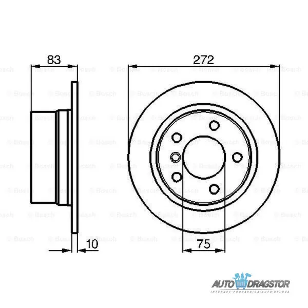 Kočioni diskovi BMW Z3 (E36/7/E36/8), 95-03; 
