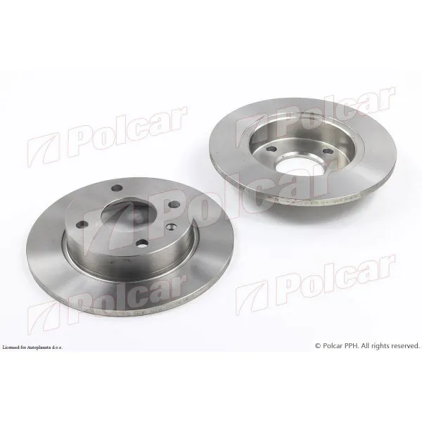 Kočioni diskovi FORD COURIER, 92-95; ESCORT V/VI (GAL/ALL/AVL), 90-95; FIESTA (GFJ/JAS/JBS), 89-95; FIESTA, 83-89; ORION (GAL), 90-93; 