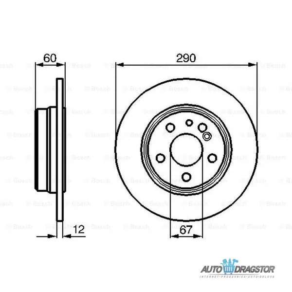 Kočioni diskovi MERCEDES S-KLASSE (W140), 91-98; 