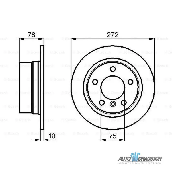 Kočioni diskovi BMW 3 (E36), 90-00; 