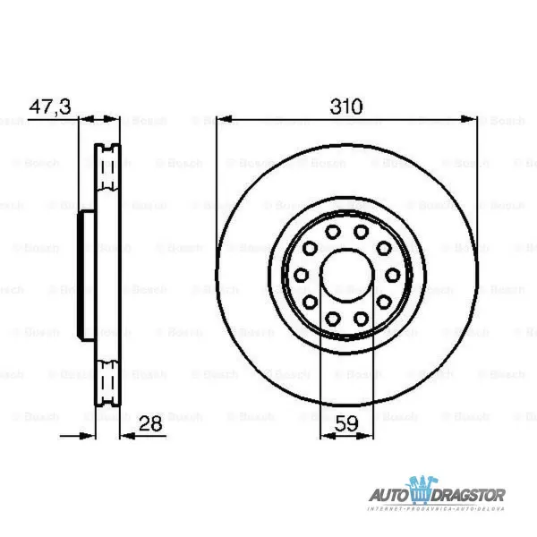 Kočioni diskovi ALFA ROMEO, LANCIA 