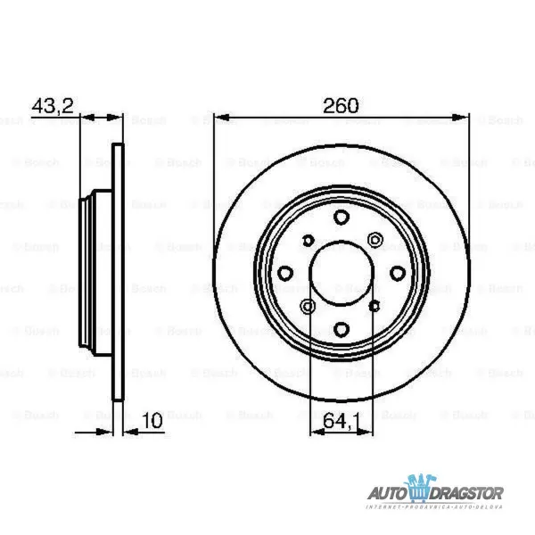 Kočioni diskovi HONDA ACCORD (CB/CC/CD), 89-93; PRELUDE (BB), 92-97; 