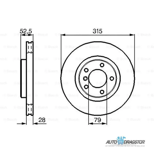 Kočioni diskovi BMW 3 (E36), 90-00; 