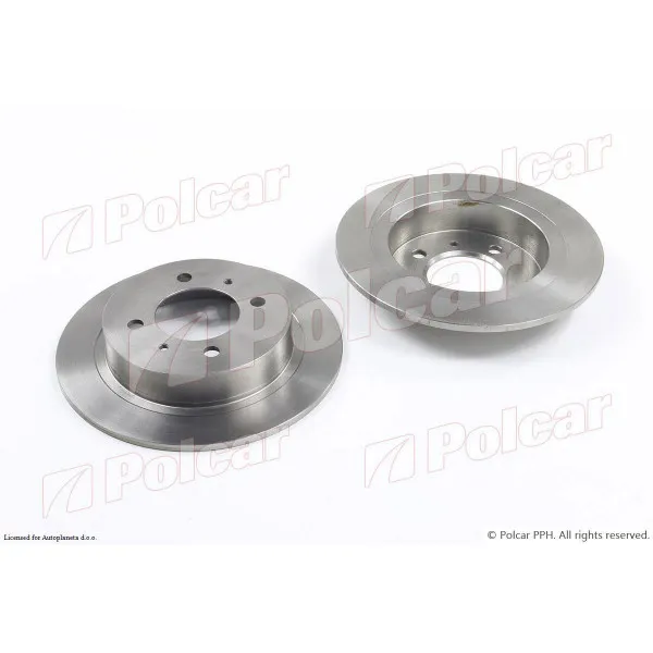 Kočioni diskovi NISSAN 100NX (B13), 90-94; ALMERA (N15), 95-00; SUNNY (N14/Y10) 91-94; 