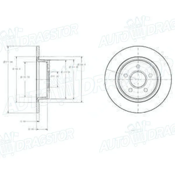 Kočioni diskovi FORD TRANSIT CONNECT (C170), 02-14; 