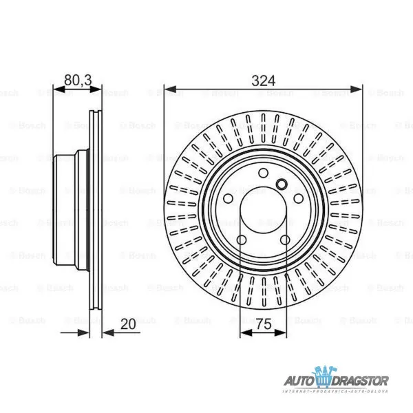 Kočioni diskovi BMW X5 (E53), 00-07; 