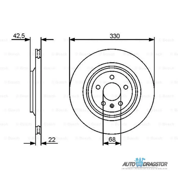 Kočioni diskovi AUDI A6 /ALLROAD(C6/4F), 04-10; 