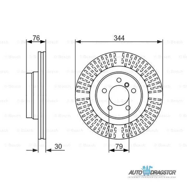 Kočioni diskovi LAND ROVER RANGE ROVER (LS/LM), 02-12; 