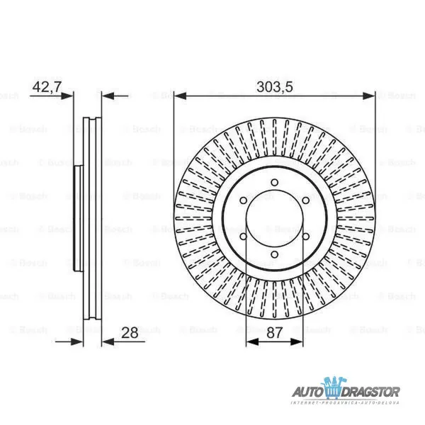Kočioni diskovi HYUNDAI TERRACAN (HP), 01-06; 